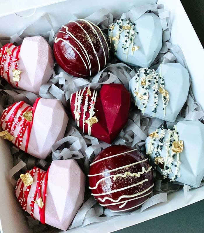 Heart Shaped Hot Chocolate Bomb 9\individually packaged