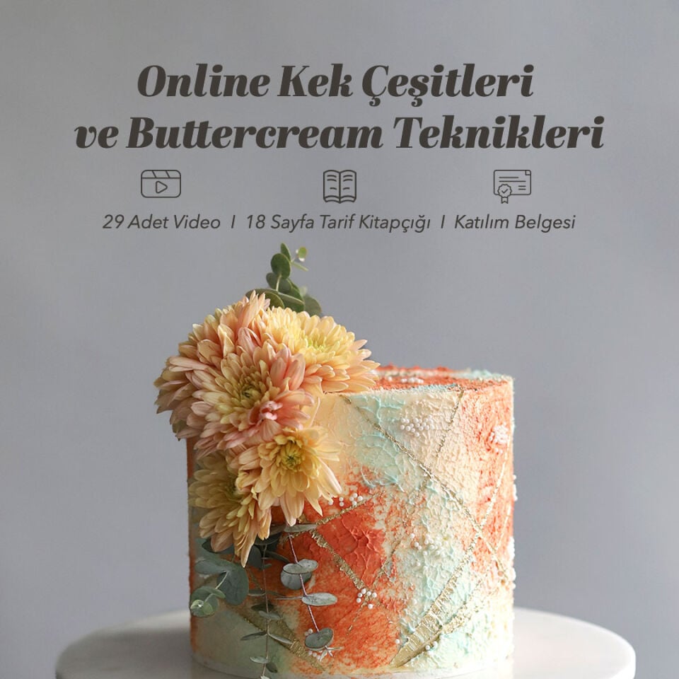 Online Kek Çeşitleri Ve Buttercream Teknikleri