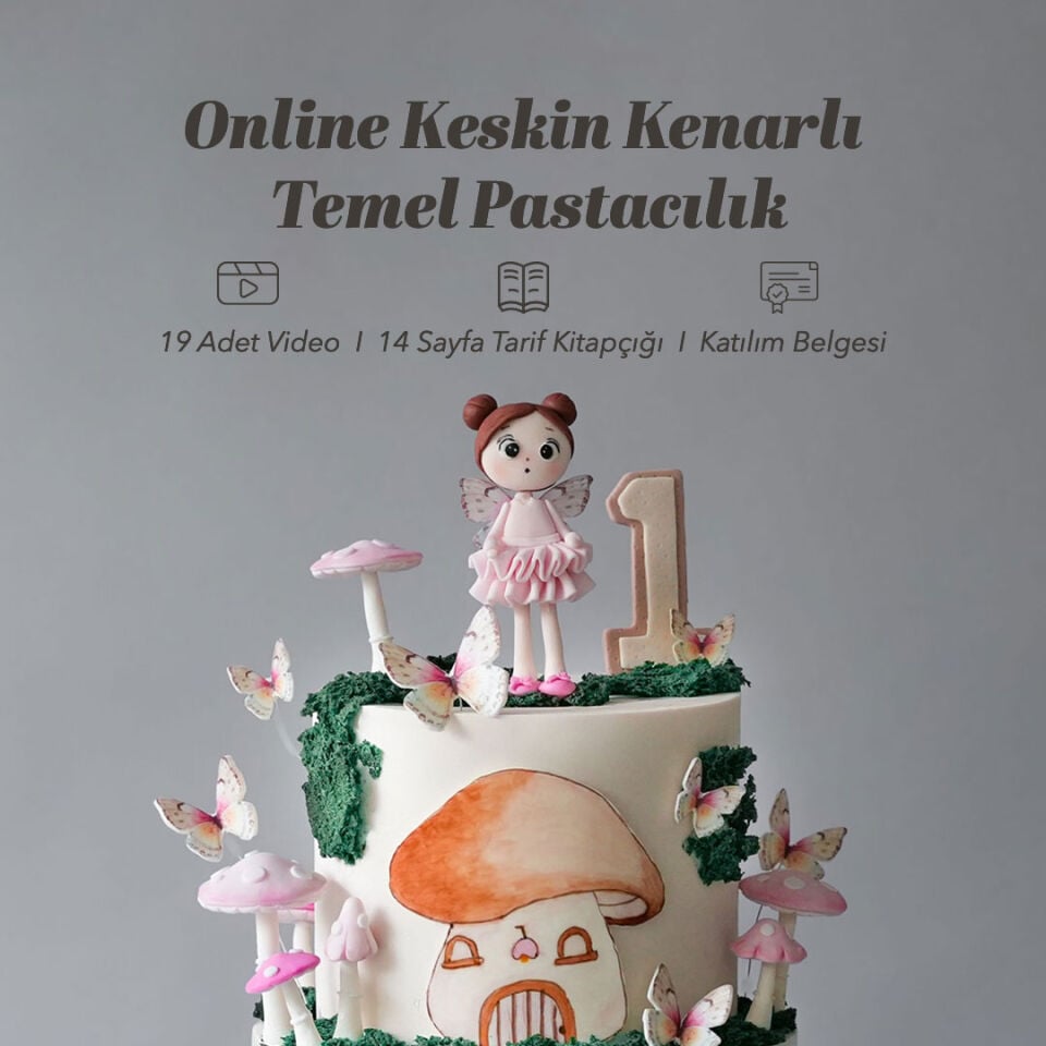 Online Keskin Kenarlı Temel Pastacılık