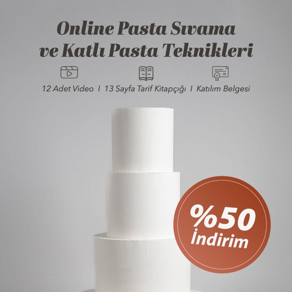 Online Pasta Sıvama ve Katlı Pasta Teknikleri