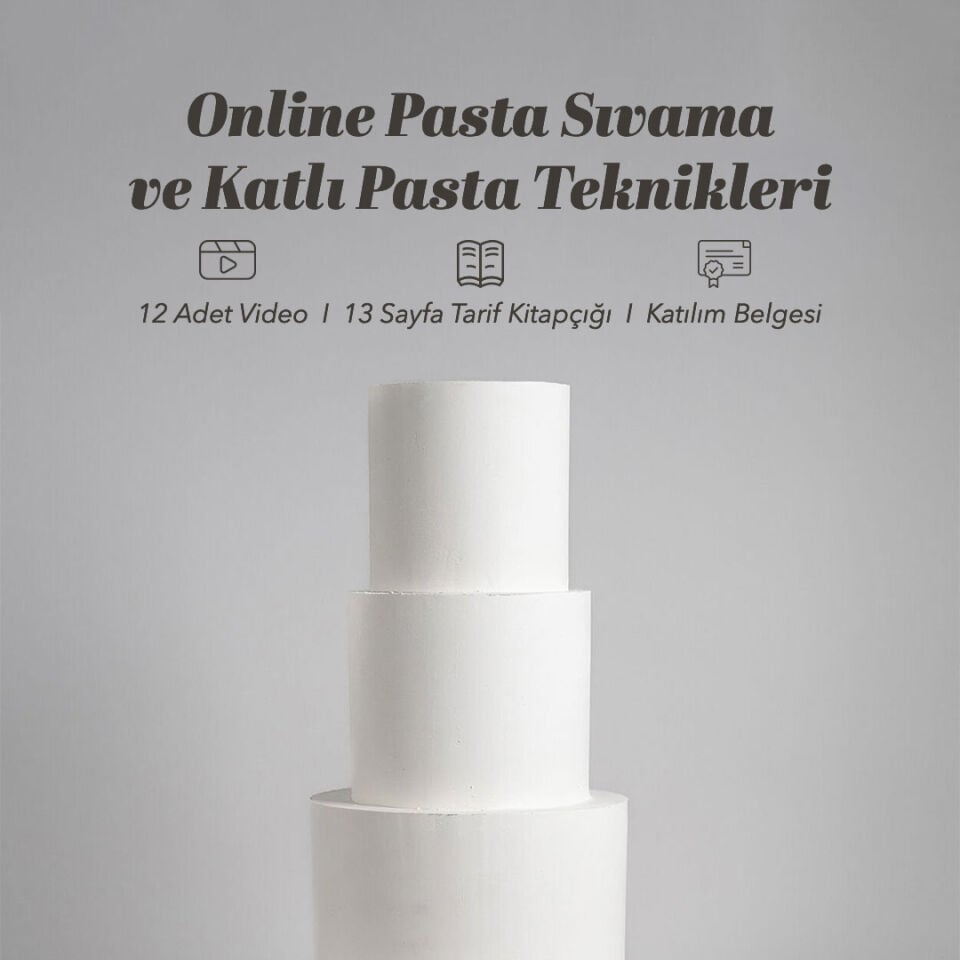 Online Pasta Sıvama ve Katlı Pasta Teknikleri